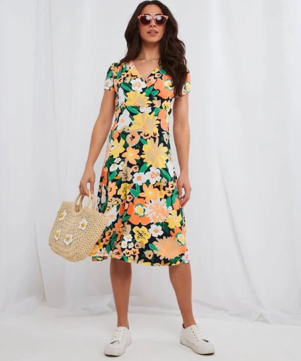 Sale Dresses | Women's Joe Browns Abstract Floral Jersey Dress Multi