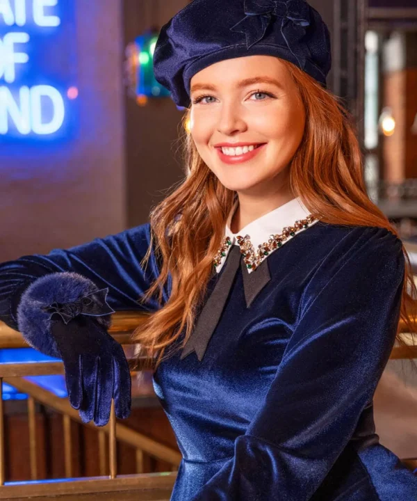 Gifts | Accessories & Jewellery | Sale Accessories & Jewellery | Women's | Women's | Women's Joe Browns After Dark Bow Trim Beret Midnight Blue