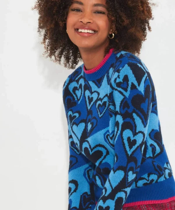 Shop Women's Collection | Cardigans & Coatigans | Top Picks | Top Picks Joe Browns All Heart Jumper Blue