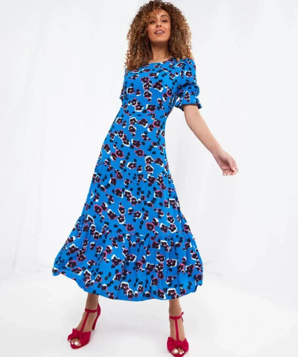 Sale Dresses | Women's Joe Browns Alluring Animal Dress Blue