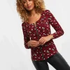 Sale Tops, Tunics & Blouses | Women's Joe Browns Amazing Animal Zip Top Red