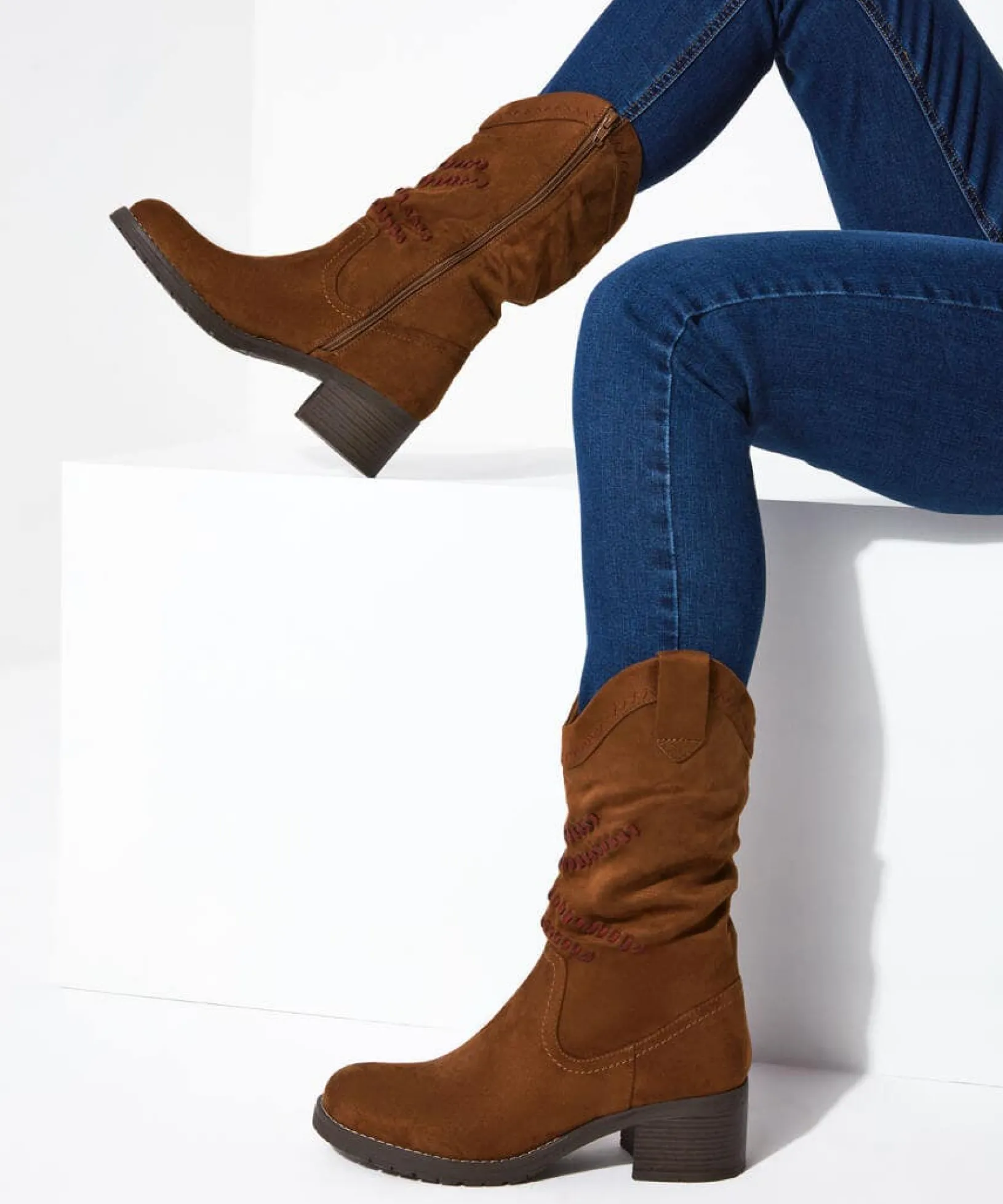 austen_whipstitched_boots_1.webp Boots & Shoes | Sale Boots & Shoes | Women's | Women's Joe Browns Austen Whipstitched Boots Tan