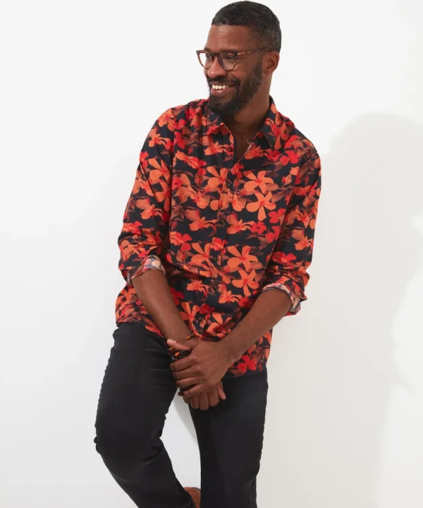 Shop Men's Collection | Funky Shirts | Shirts | Sale Shirts | Top Picks | Top Picks | Men，s | Men，s Joe Browns Autumn Floral Shirt Orange