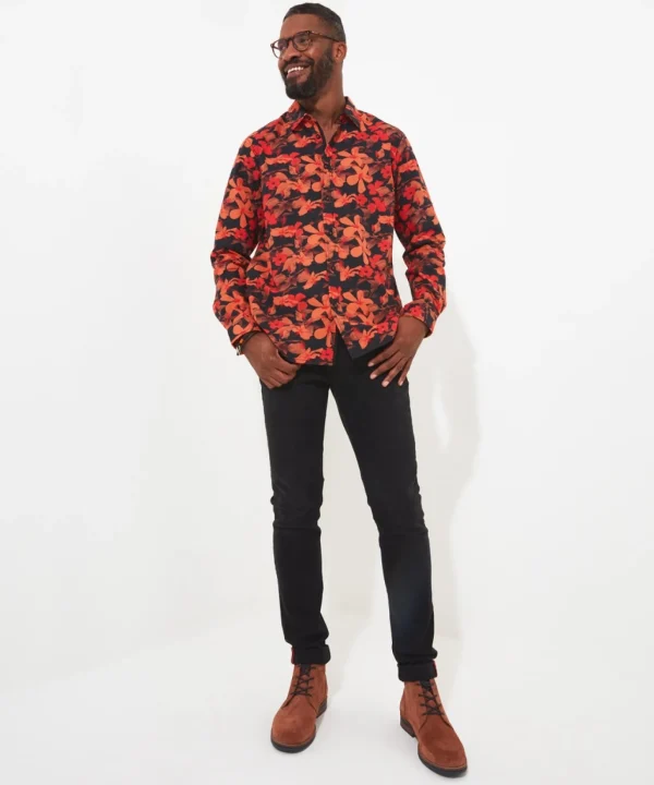 Shop Men's Collection | Funky Shirts | Shirts | Sale Shirts | Top Picks | Top Picks | Men，s | Men，s Joe Browns Autumn Floral Shirt Orange