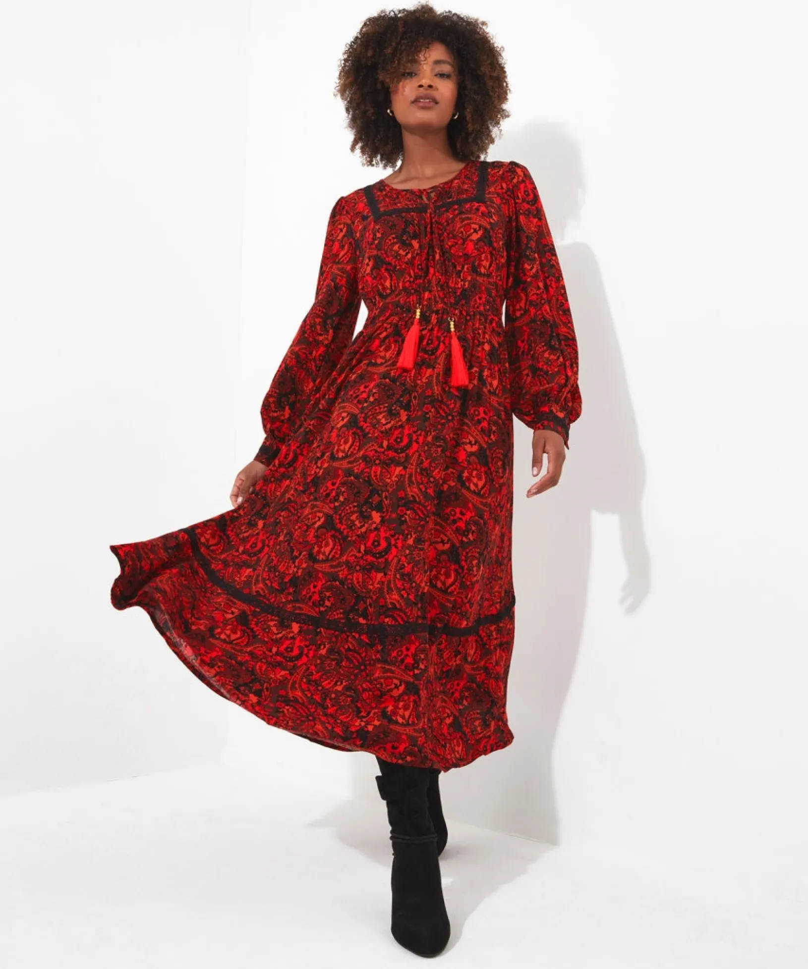 autumn_vibes_paisley_dres_0.webp Shop Women's Collection | Maxi Dresses | Boho Dresses | Dresses | Sale Dresses | Top Picks | Top Picks | Top Picks | Women's | Women's Joe Browns Autumn Vibes Paisley Dress Multi