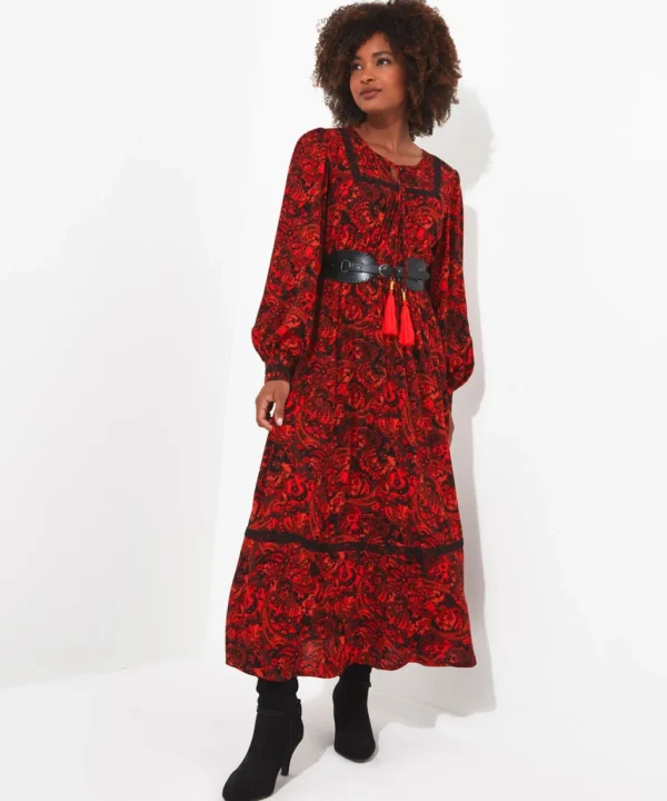 Shop Women's Collection | Maxi Dresses | Boho Dresses | Dresses | Sale Dresses | Top Picks | Top Picks | Top Picks | Women's | Women's Joe Browns Autumn Vibes Paisley Dress Multi