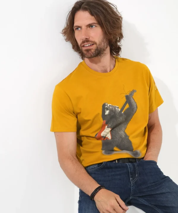 Shop Men's Collection | Graphic T-Shirts | Tops & T-Shirts | Sale Tops & T-Shirts | Top Picks | Top Picks | Men，s | Men，s Joe Browns Bear Rock Tee Gold