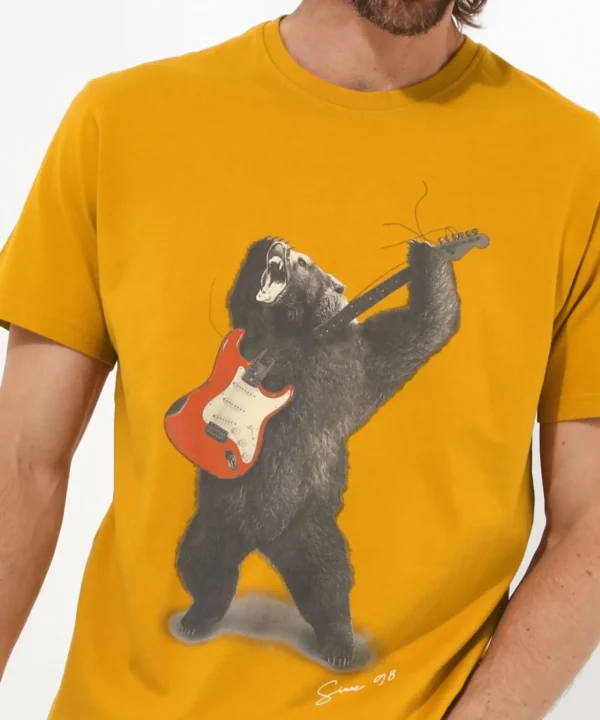 Shop Men's Collection | Graphic T-Shirts | Tops & T-Shirts | Sale Tops & T-Shirts | Top Picks | Top Picks | Men，s | Men，s Joe Browns Bear Rock Tee Gold