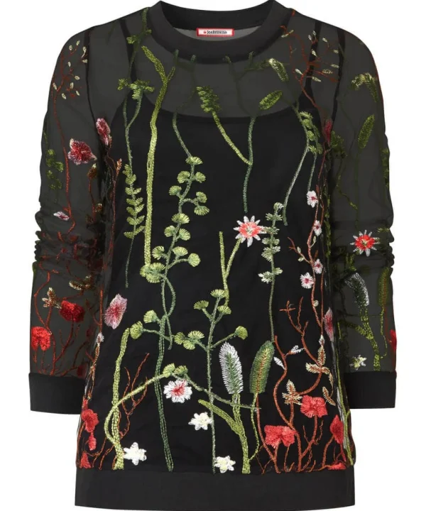 Tops, Tunics & Blouses | Sale Tops, Tunics & Blouses | Women's | Women's Joe Browns Beautiful Embroidered Top with Cami Black