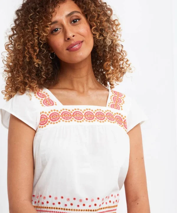 Sale Tops, Tunics & Blouses | Women's Joe Browns Beautiful Embroidered Top White