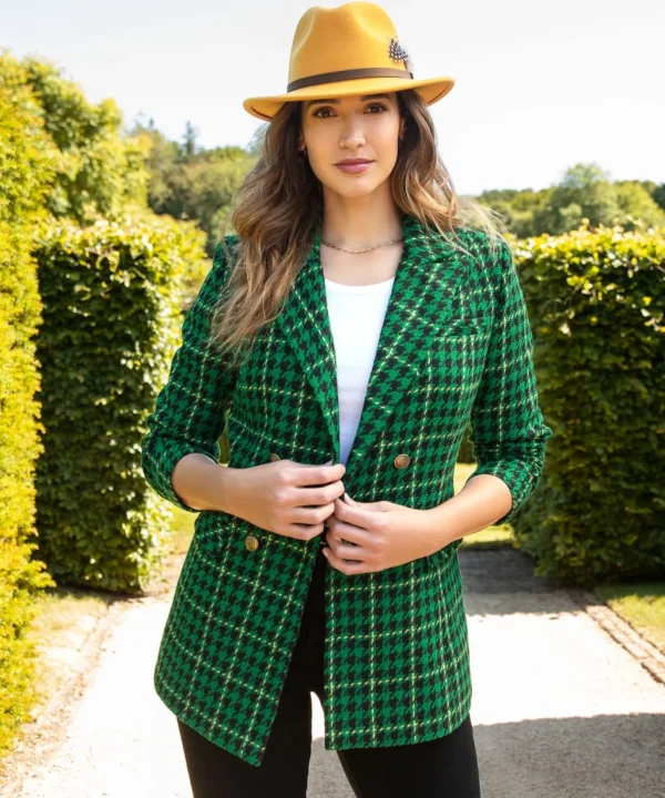 Waistcoats | Coats & Jackets | Shop Blazers | Sale Coats & Jacket | Women's | Women's | Women's | Women's Joe Browns Beautifully Bold Check Jacket Green