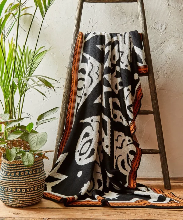 Living Room | Bedroom | Endless Sunsets | Floral Décor | Nature Décor | Cushions & Throws | Gifts | Home | Home | Home | Home | Home | Home | Women's Joe Browns Beautifully Geo Reversible Knitted Throw Mono
