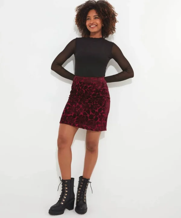 Occasion Outfits | Skirts | Sale Skirts | Top Picks | Women's | Women's Joe Browns Merry Christmas Skirt Berry
