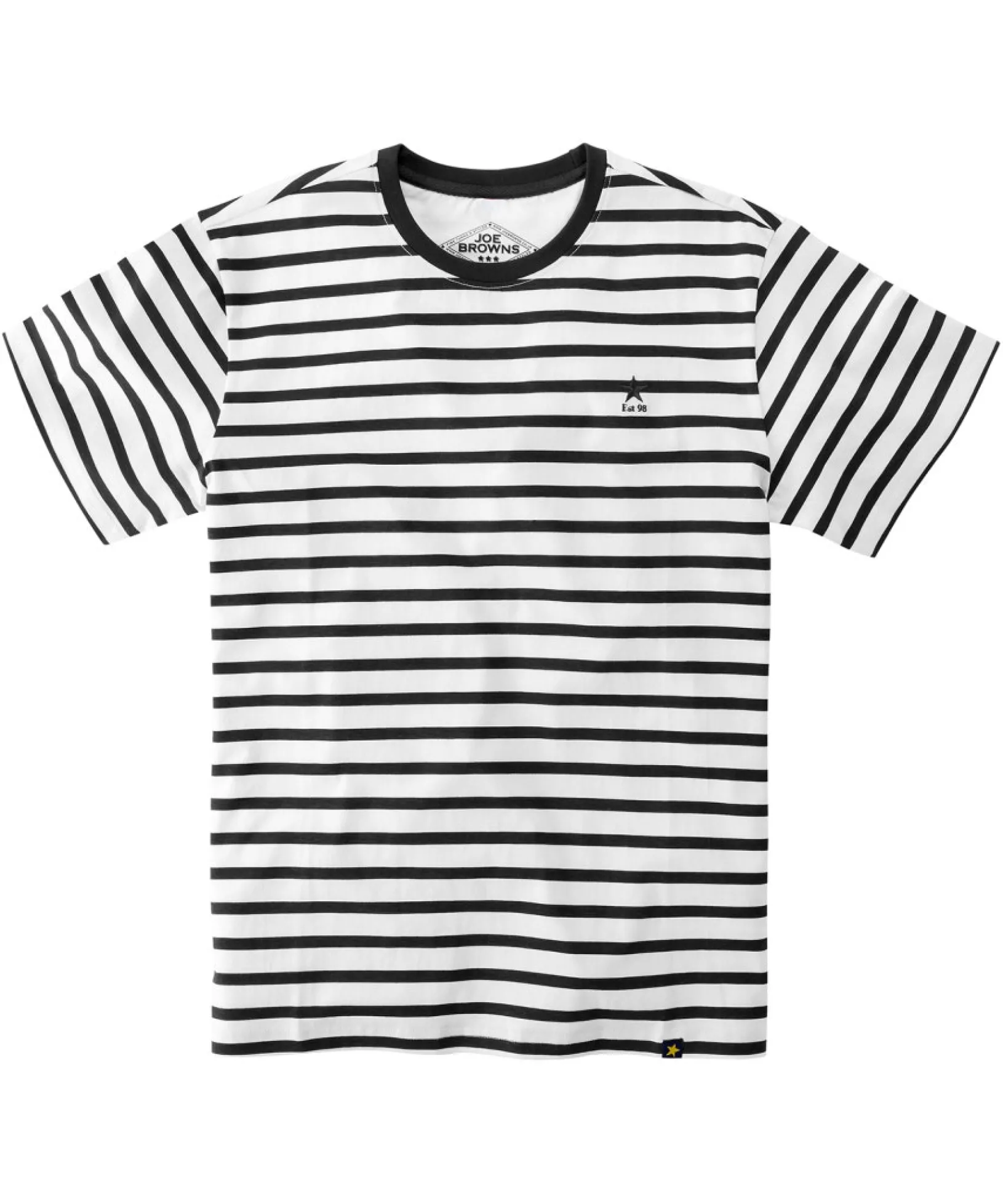 beyond_basic_stripe_tee_1.webp Shop Men's Collection | Plain Tops & T-Shirts | Layering Essentials | Tops & T-Shirts | Top Picks | Top Picks | Men,s | Men,s Joe Browns Beyond Basic Stripe Tee White/Charcoal