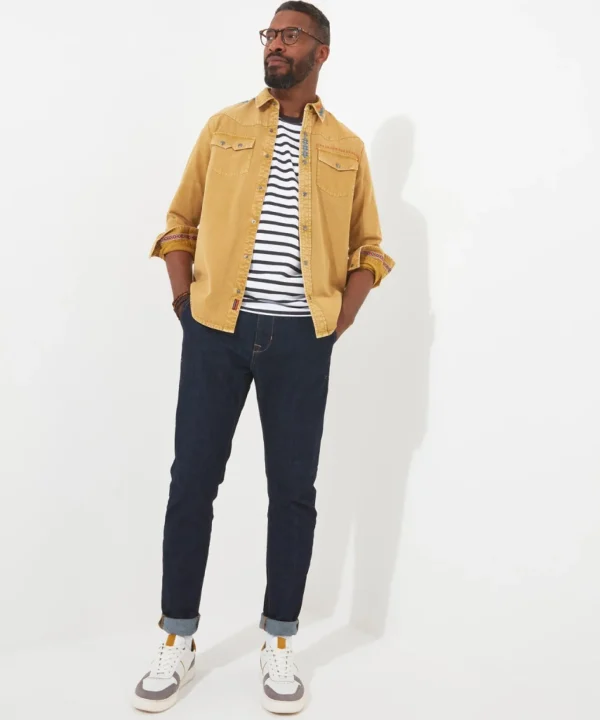 Shop Men's Collection | Plain Tops & T-Shirts | Layering Essentials | Tops & T-Shirts | Top Picks | Top Picks | Men,s | Men,s Joe Browns Beyond Basic Stripe Tee White/Charcoal