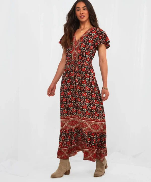 Sale Dresses | Women's Joe Browns Boho Babe Border Print Dress Multi