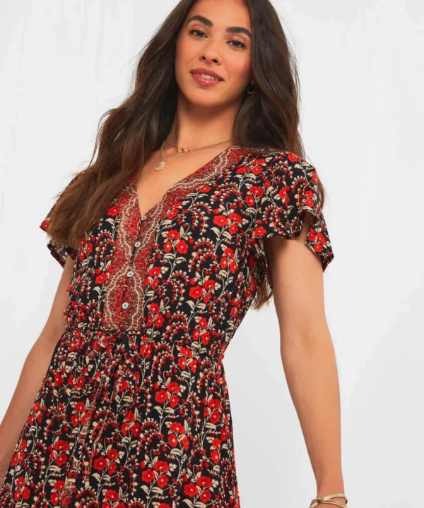 Sale Dresses | Women's Joe Browns Boho Babe Border Print Dress Multi
