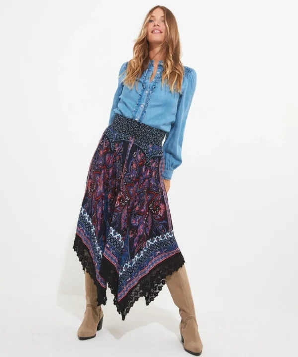 Shop Women's Collection | Skirts | Sale Skirts | Top Picks | Women's | Women's Joe Browns Boho Babe Hanky Hem Skirt Multi