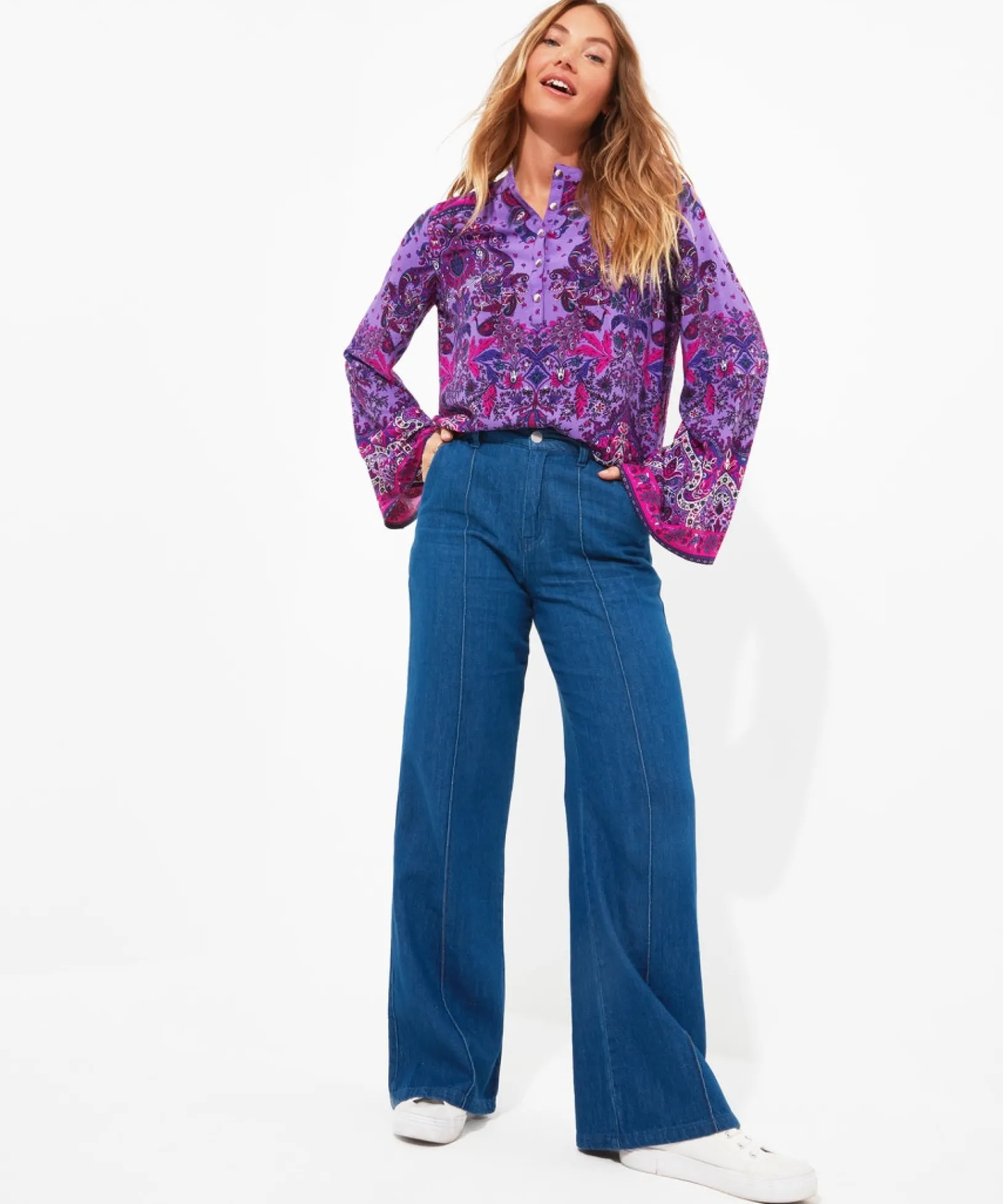 boho_babe_top_5.webp Tops, Tunics & Blouses | Sale Tops, Tunics & Blouses | Women's | Women's Joe Browns Boho Babe Top Purple