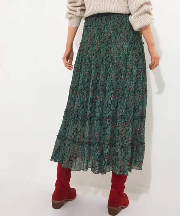 Shop Women's Collection | Occasion Outfits | Skirts | Sale Skirts | Top Picks | Top Picks | Women's | Women's Joe Browns Boho Days Beaded Skirt Green