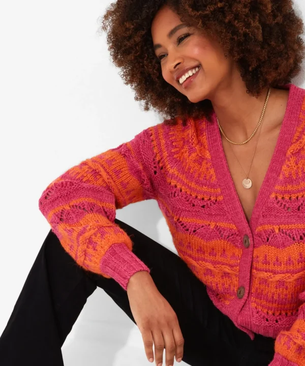 Shop Women's Collection | Cardigans & Coatigans | Sale Knitwear & Jumpers | Top Picks | Top Picks | Women's Joe Browns Boldly Beautiful Cardigan Orange