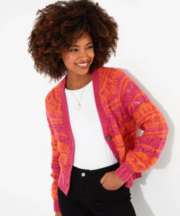 Shop Women's Collection | Cardigans & Coatigans | Sale Knitwear & Jumpers | Top Picks | Top Picks | Women's Joe Browns Boldly Beautiful Cardigan Orange