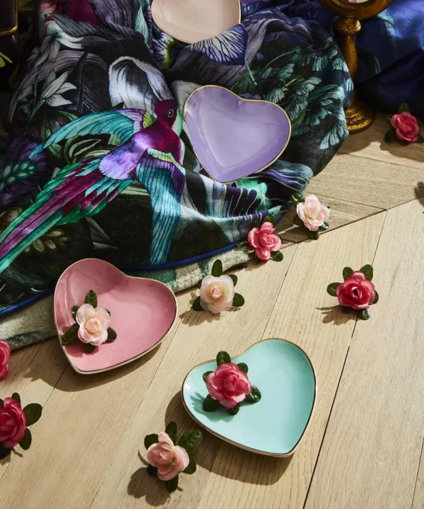 Living Room | Kitchen | Home | Home Joe Browns Bombay Duck Cute Heart Set Of Plates Multi