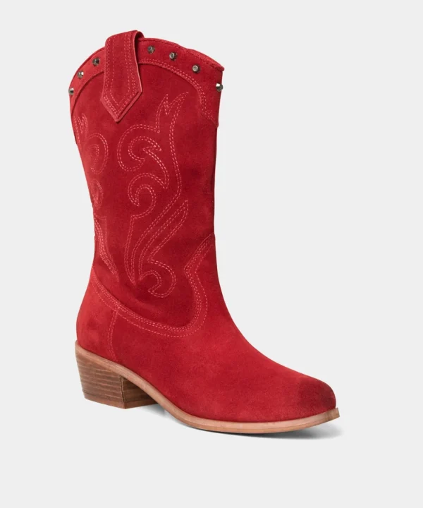 Knee High Boots | Ankle Boots | Boots & Shoes | Sale Boots & Shoes | Top Picks | Top Picks | Women's | Women's Joe Browns Bourbon Street Suede Boots Red