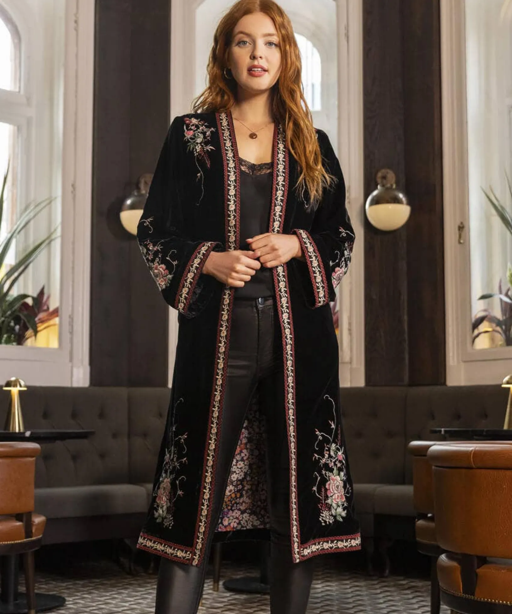 boutique_embroidered_kimo_2.webp Shop Women's Collection | Occasion Outfits | Gifts | Coats & Jackets | Top Picks | Top Picks | Women's | Women's Joe Browns Boutique Embroidered Kimono Black