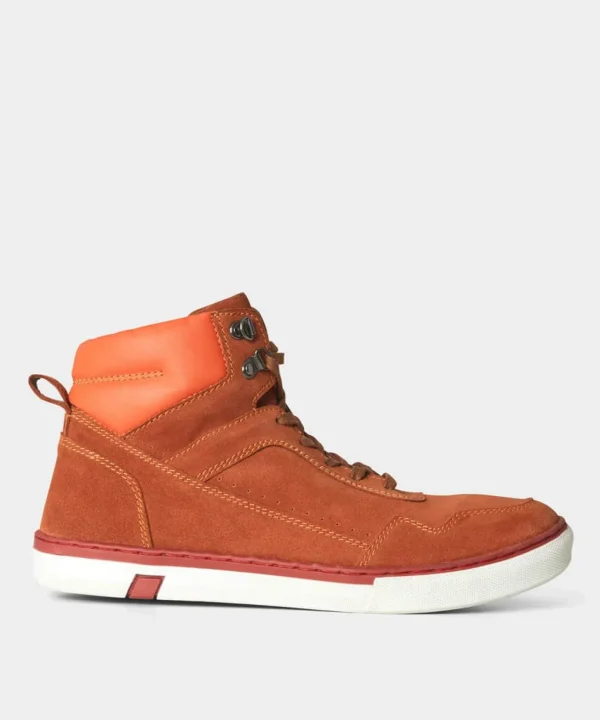 Trainers & Pumps | Boots | Boots & Shoes | Sale Boots, Shoes & Trainers | Top Picks | Top Picks | Men,s | Men,s Joe Browns Breaker Suede High Tops Rust / Blue