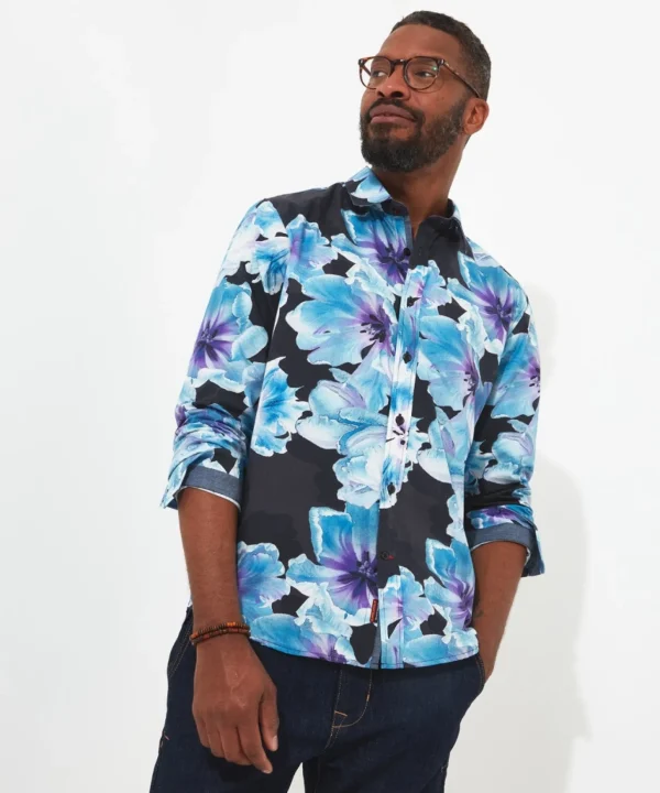 Shop Men's Collection | Funky Shirts | Shirts | Sale Shirts | Top Picks | Top Picks | Men，s | Men，s Joe Browns Bright And Bold Floral Shirt Black