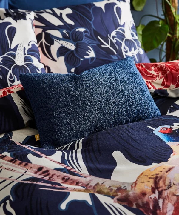 Sale Cushions & Throws | Home Joe Browns Brilliant Boucle Cushion Navy / Ochre