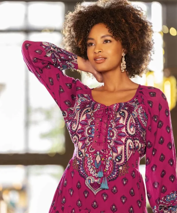 Shop Women's Collection | Vintage & Retro Dresses | Maxi Dresses | Boho Dresses | Party Dresses | Occasion Outfits | Petite | Dresses | Sale Dresses | Top Picks | Top Picks | Top Picks | Top Picks | Top Picks | Top Picks | Women's | Women's | Women's Joe Browns Brilliantly Boho Beaded Dress Pink