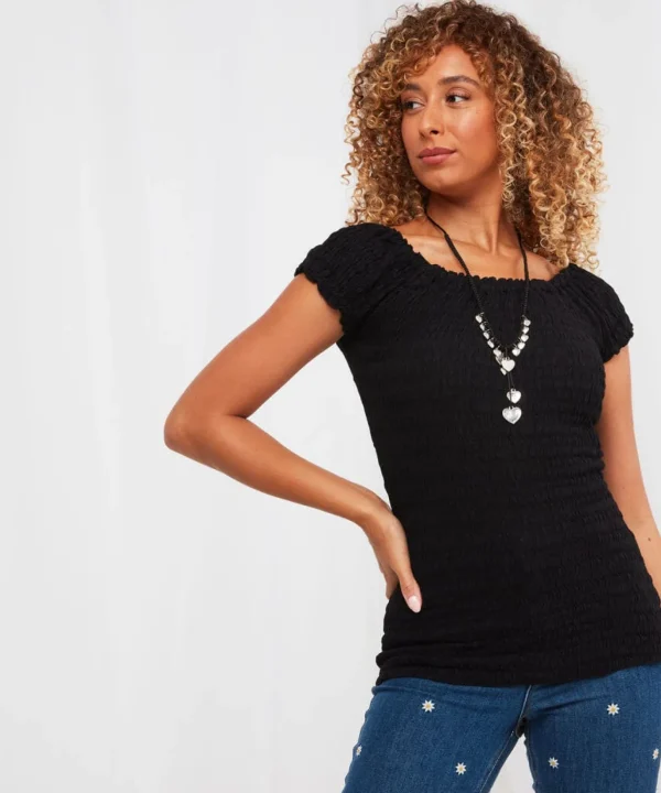Sale Tops, Tunics & Blouses | Women's Joe Browns Bubble Trouble Top Black / Pink / Blue