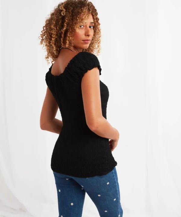 Sale Tops, Tunics & Blouses | Women's Joe Browns Bubble Trouble Top Black / Pink / Blue