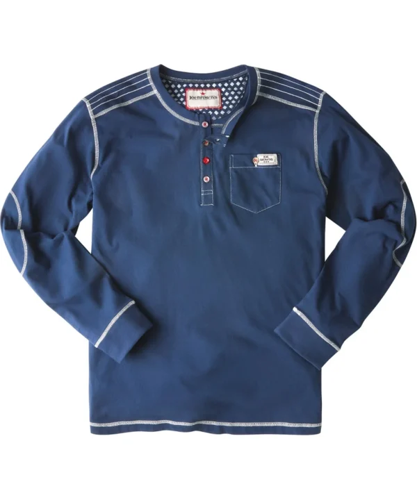 Shop Men's Collection | Henley Tops | Layering Essentials | Tops & T-Shirts | Sale Tops & T-Shirts | Top Picks | Men，s | Men，s | Men，s | Men，s Joe Browns Buster Henley Navy