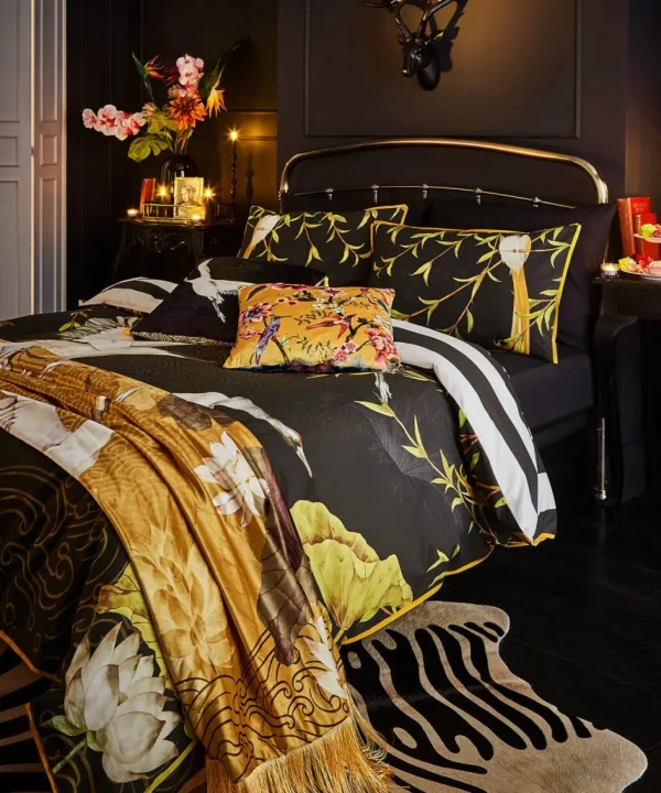 Bedroom | Rebel Residence | Floral Décor | Nature Décor | Animal Décor | Bedding | Home | Home | Home | Home | Home | Home Joe Browns Candescent Cranes Reversible Bed Set Black