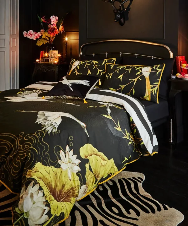 Bedroom | Rebel Residence | Floral Décor | Nature Décor | Animal Décor | Bedding | Home | Home | Home | Home | Home | Home Joe Browns Candescent Cranes Reversible Bed Set Black