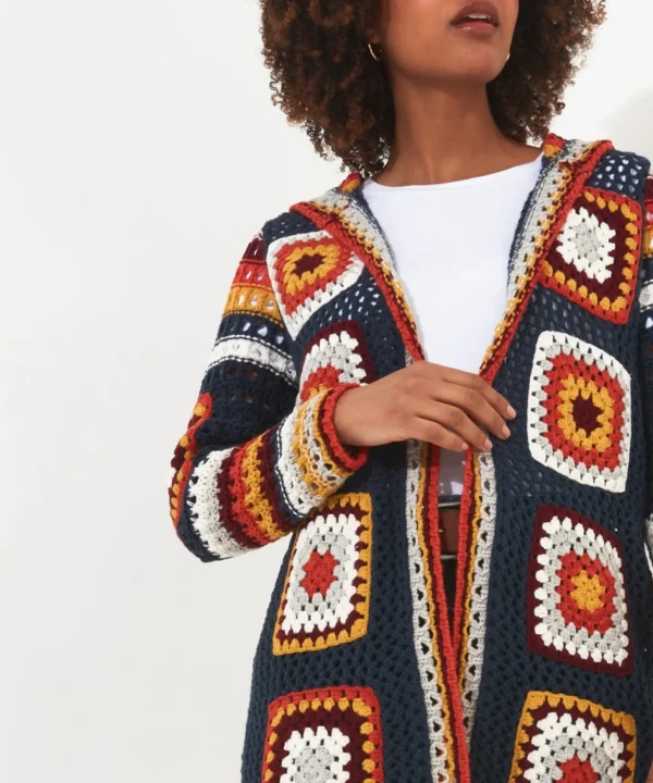 Shop Women's Collection | Cardigans & Coatigans | Sale Knitwear & Jumpers | Top Picks | Top Picks | Women's Joe Browns Captivating Crochet Cardigan Blue