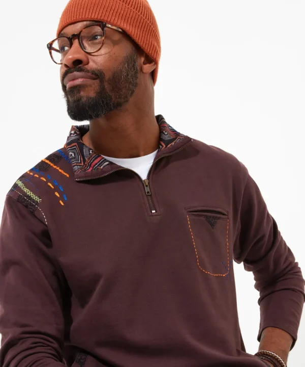 Shop Men's Collection | Hoodies & Sweatshirts | Layering Essentials | Tops & T-Shirts | Top Picks | Men，s | Men，s | Men，s Joe Browns Carefree Funnel Purple