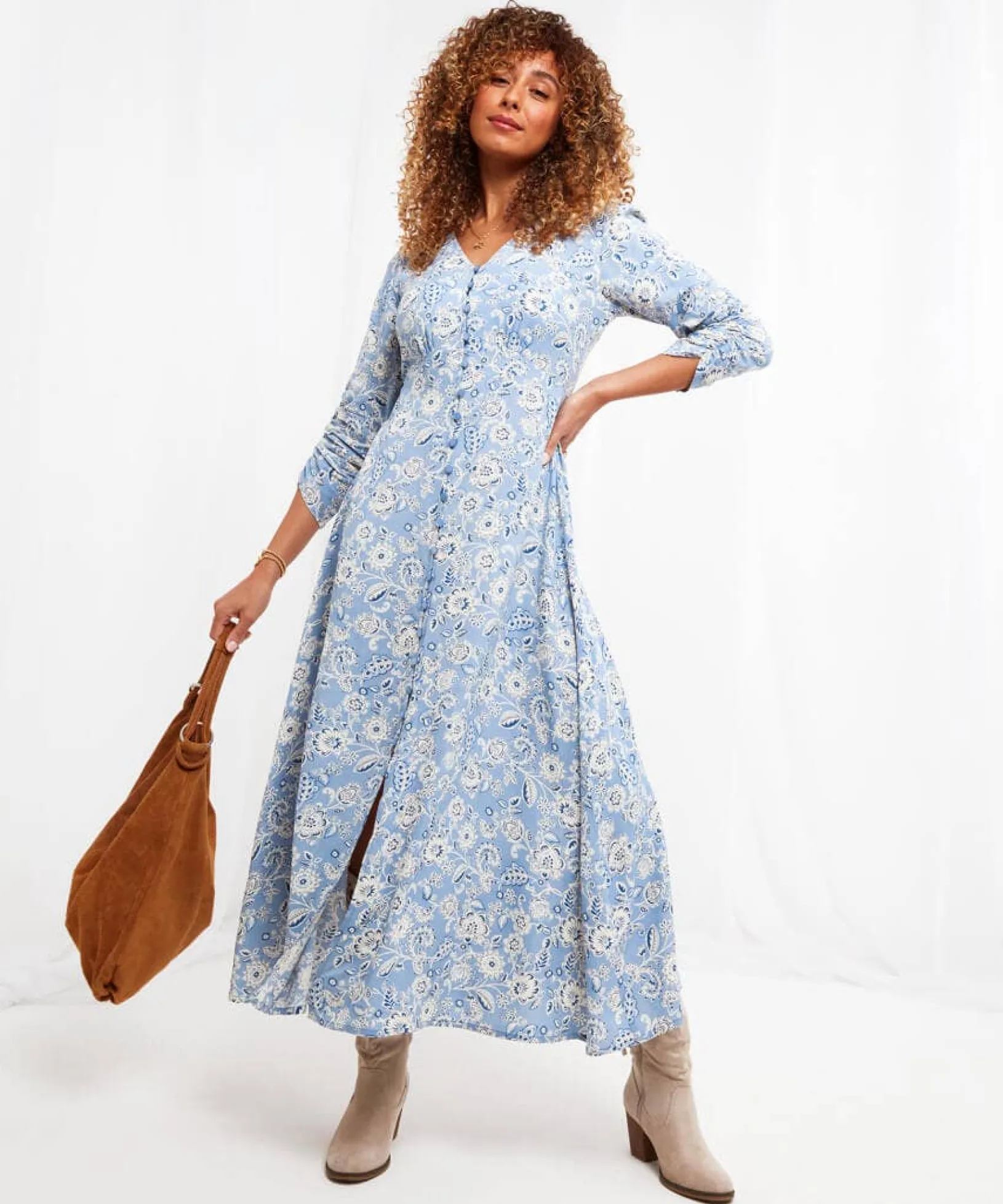 carries_favourite_dress_2.webp Sale Dresses | Women's Joe Browns Carrie's Favourite Dress Blue / Multi