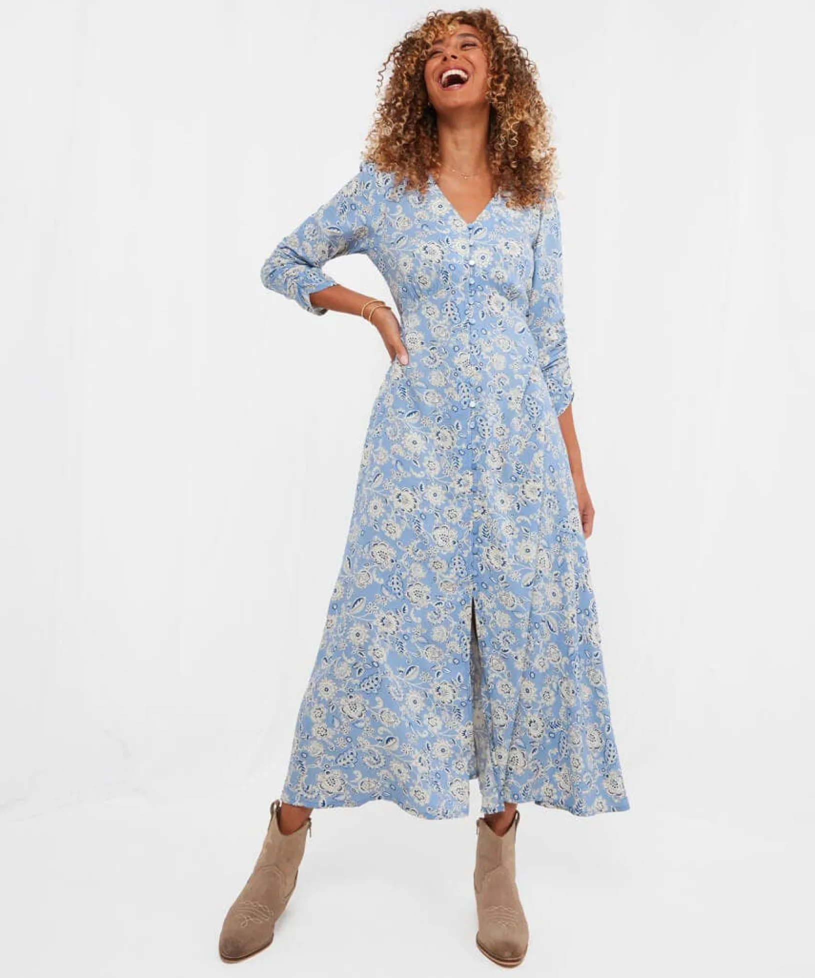 carries_favourite_dress_5.webp Sale Dresses | Women's Joe Browns Carrie's Favourite Dress Blue / Multi