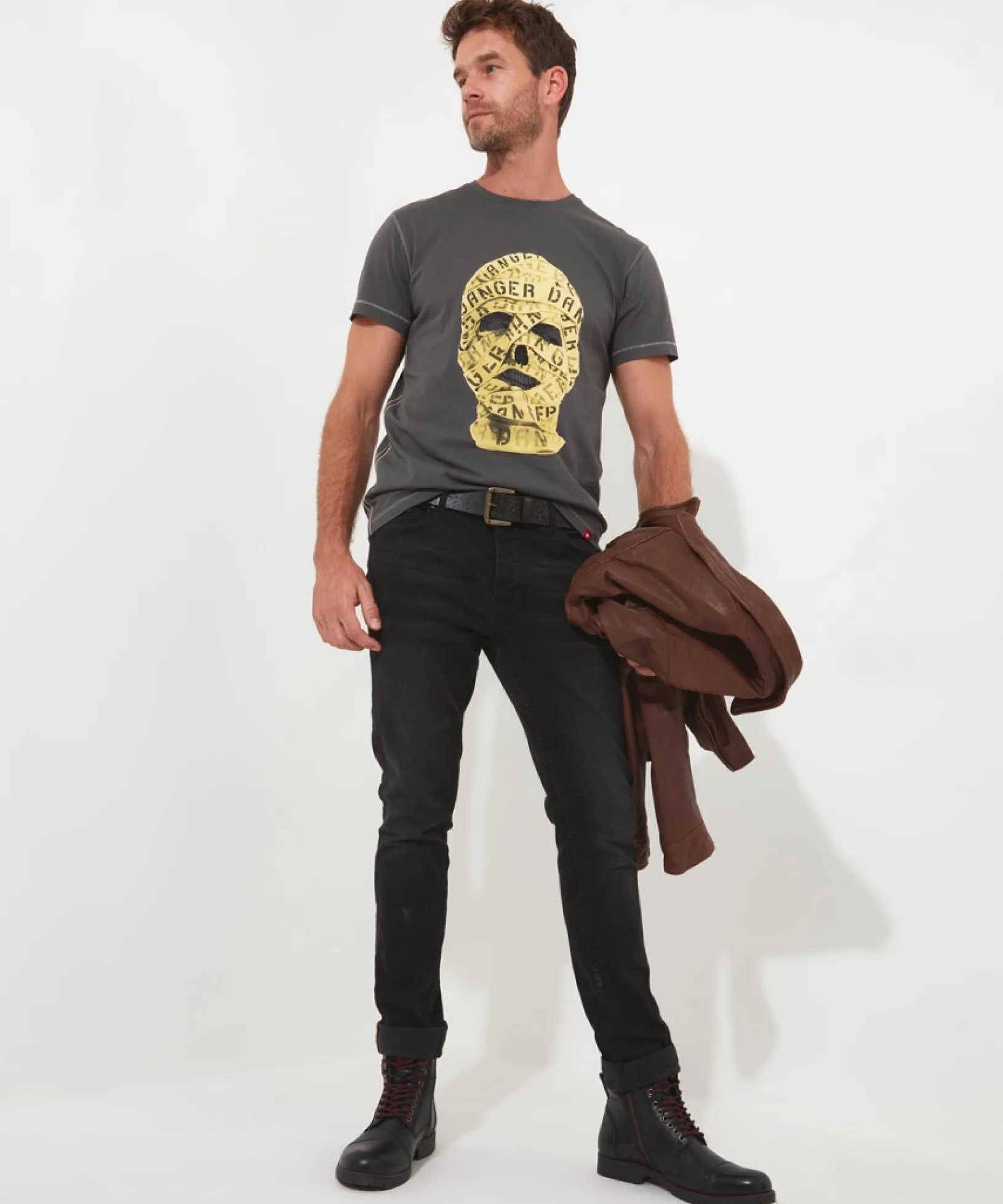 caution_tee_3.webp Shop Men's Collection | Graphic T-Shirts | Tops & T-Shirts | Sale Tops & T-Shirts | Top Picks | Top Picks | Men,s | Men,s Joe Browns Caution Tee Grey