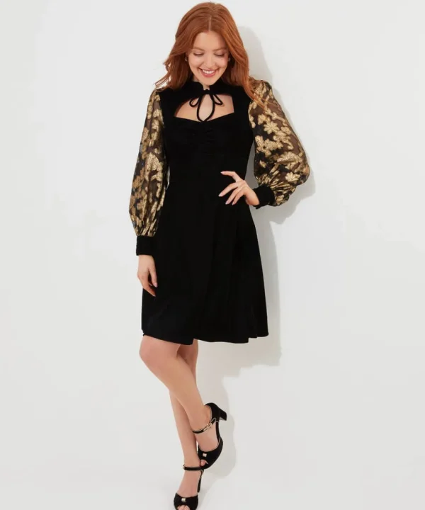 Shop Women's Collection | Vintage & Retro Dresses | Velvet & Devor茅 Dresses | Party Dresses | Occasion Outfits | Dresses | Sale Dresses | Top Picks | Top Picks | Top Picks | Top Picks | Top Picks | Women's | Women's Joe Browns Celeste Velvet Dress Black