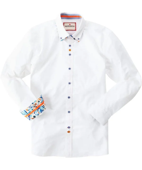 Shop Men's Collection | Work Shirts | Men's Tailoring | Shirts | Top Picks | Top Picks | Top Picks | Men，s Joe Browns Charismatic Double Collar Shirt White