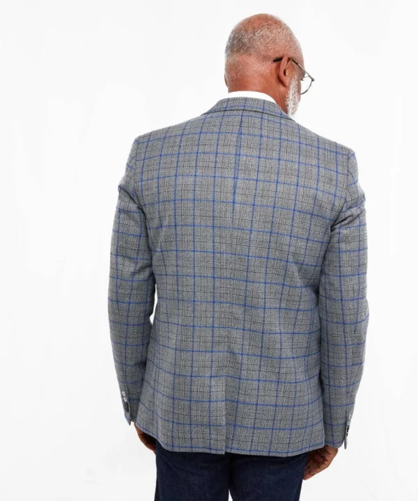Sale Blazers | Sale Coats & Jacket | Men，s | Men，s Joe Browns Charming Check Blazer Grey