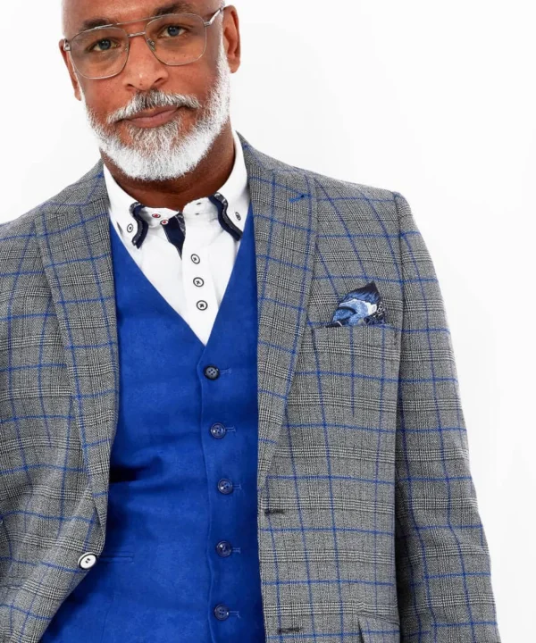 Sale Blazers | Sale Coats & Jacket | Men，s | Men，s Joe Browns Charming Check Blazer Grey