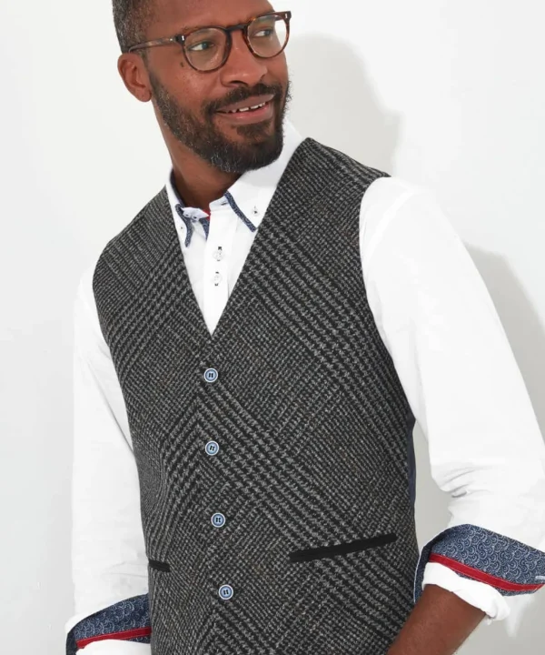Shop Men's Collection | Men's Partywear | Waistcoats | Men's Tailoring | Coats & Jackets | Sale Waistcoats | Top Picks | Top Picks | Men，s | Top Picks | Men，s | Men，s Joe Browns Charming Check Waistcoat Grey