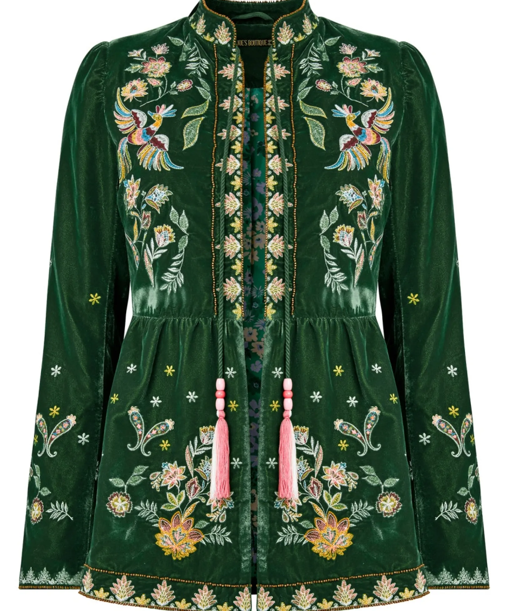 charming_embroidered_bout_1.webp Shop Women's Collection | Coats & Jackets | Shop Blazers | Sale Coats & Jacket | Top Picks | Women's | Women's | Women's Joe Browns Charming Embroidered Boutique Jacket Green