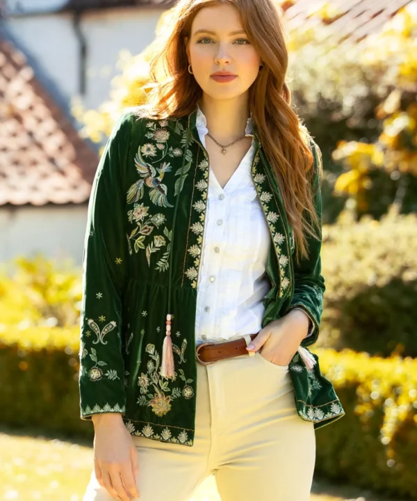 Shop Women's Collection | Coats & Jackets | Shop Blazers | Sale Coats & Jacket | Top Picks | Women's | Women's | Women's Joe Browns Charming Embroidered Boutique Jacket Green